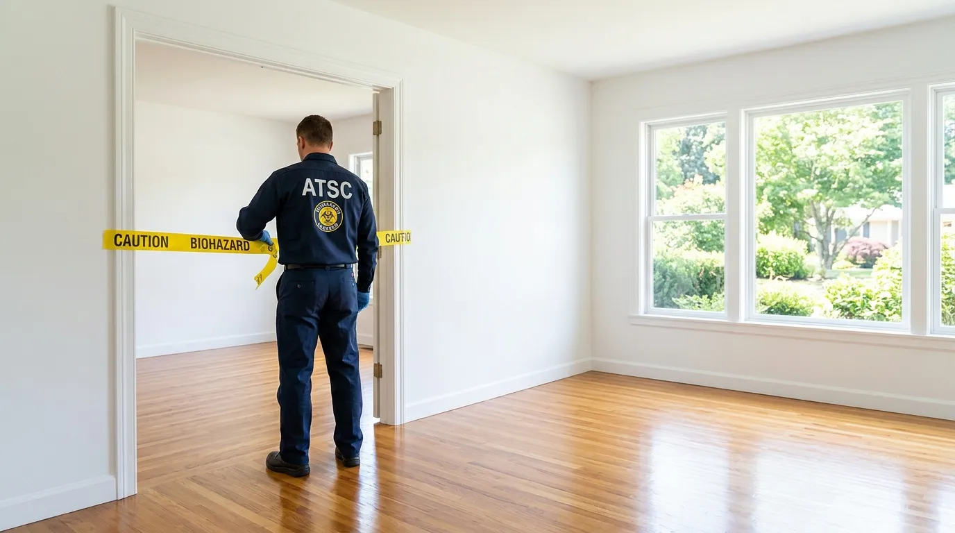 Certified biohazard cleanup crew performing Decomposition Cleanup in Bay Minette